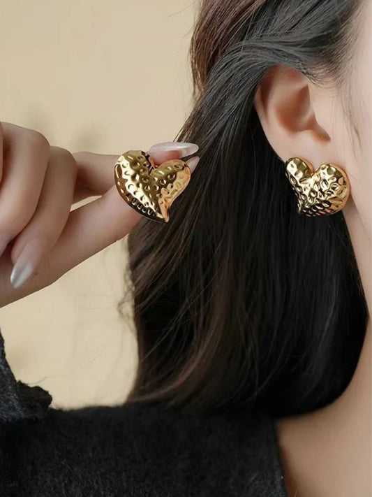 Heart Stud Earrings