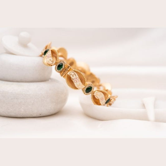 Raha Meenakari Bangle- Pair of 2