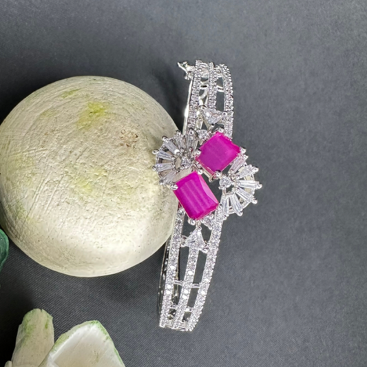 Classy and Stylish CZ American Diamond Ruby Bracelets