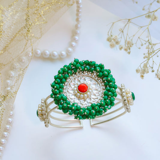 Handcrafted Adjustable Oxidised Open Kada