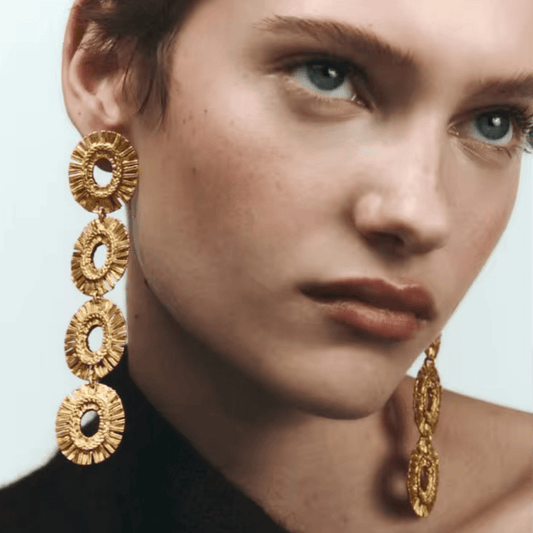 Lusture Loop Long Earrings – Statement Fashion Jewelry - Putstyle