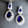 Cubic Zirconia | American Diamond Doublet Stone Dangler Earrings