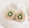 Reen Green Polki Earrings