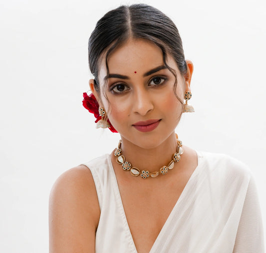 Safah Meenkari Floral Necklace