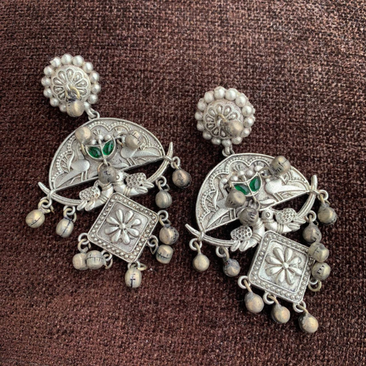 Handmade Silver Look Alike Earring