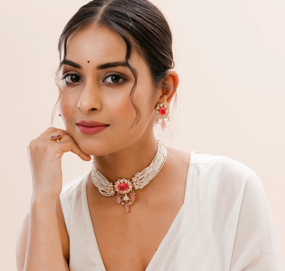 Hayat Kundan Choker Necklace
