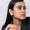 Ginkgo Stone Studded Earring