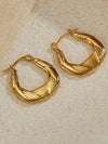 Golden Vintage Hoop Earrings