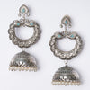 Oxidised Silver Long Jhumka