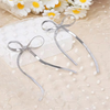 Long Tassel  Chain Bow Earrings