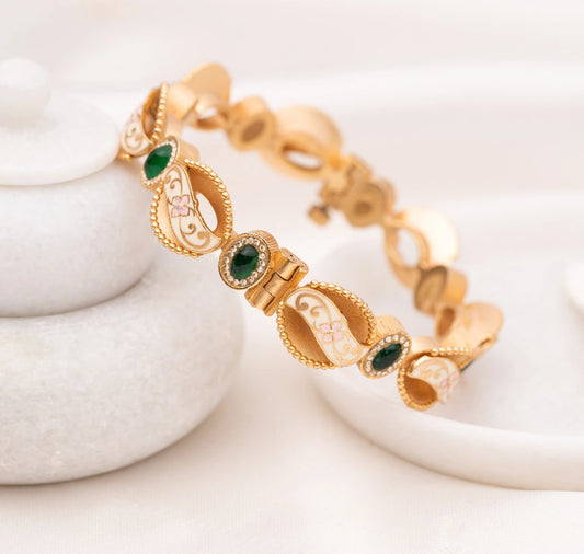 Raha Meenakari Bangle- Pair of 2