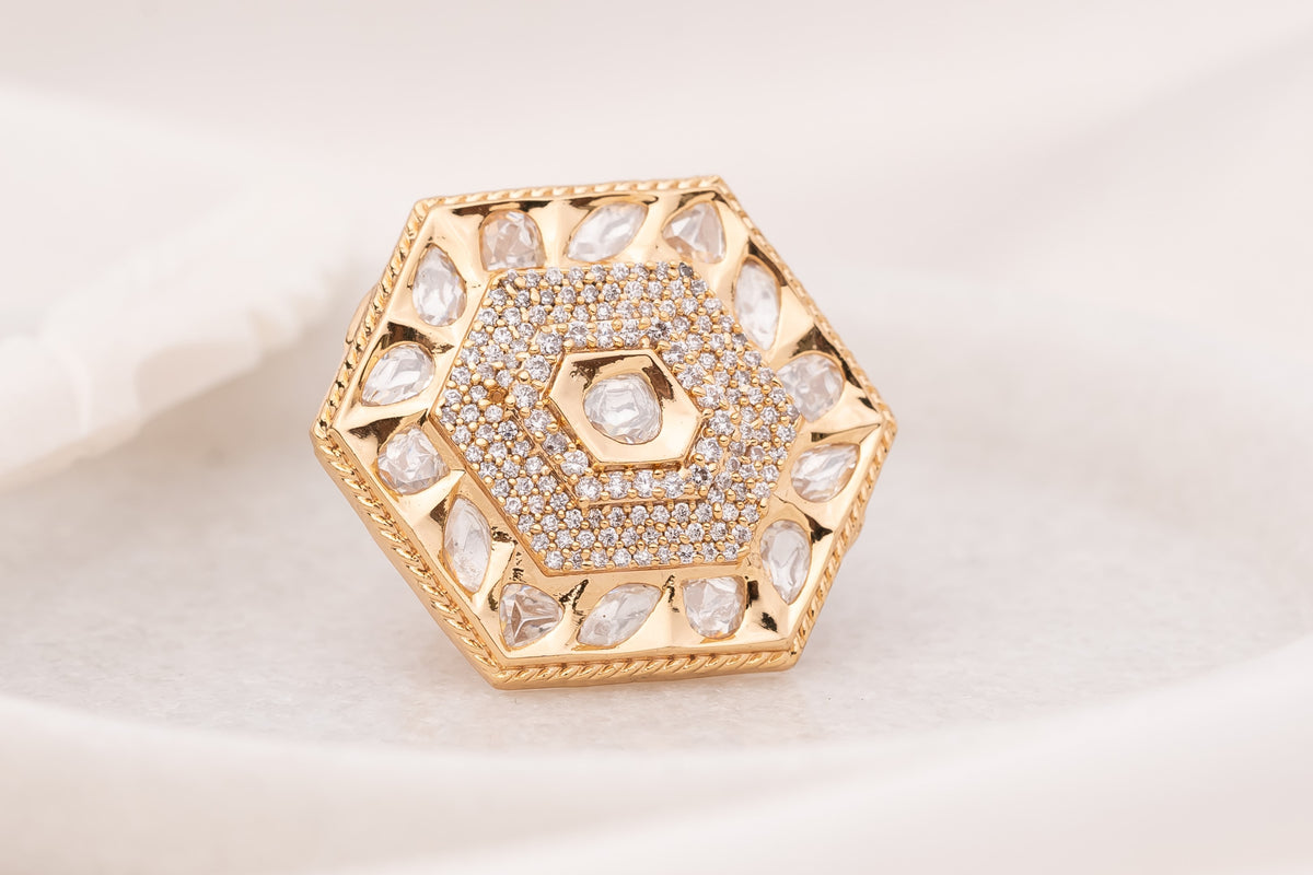 Diva Polki Ring