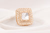 Zika Square Polki Ring