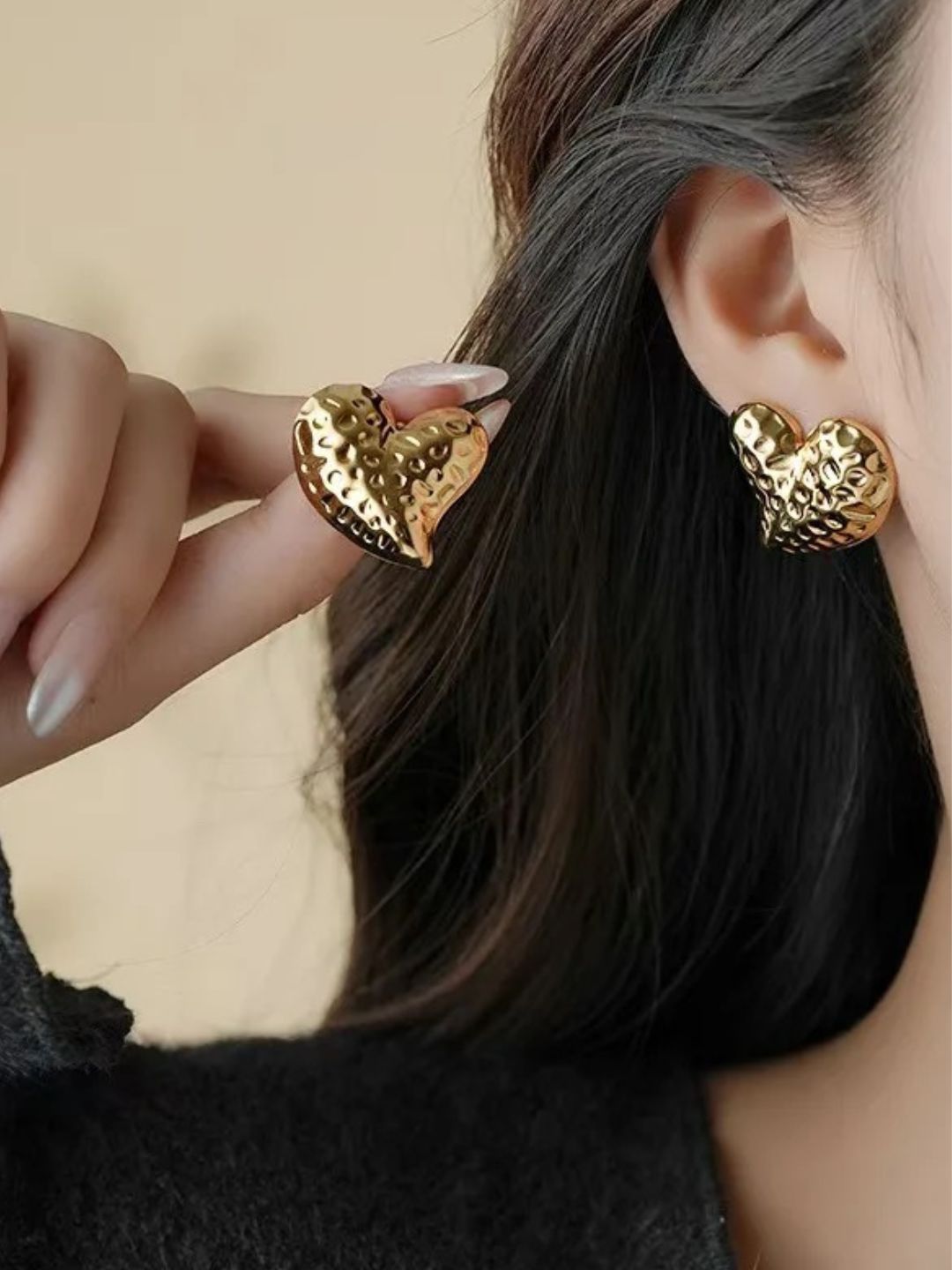 Heart Stud Earrings