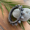 Sun Rays Inspired Oxidised Kada