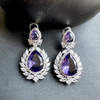 Cubic Zirconia | American Diamond Doublet Stone Dangler Earrings