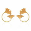 Ginkgo Double Leaf Earring