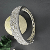 White CZ Stones Studded Silver Plated Women’s Bracelet