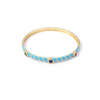 Multicolour Metal Enamel Zircon Bracelet