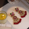 Mor Multicoloured Jadtar Earrings