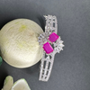 Classy and Stylish CZ American Diamond Ruby Bracelets