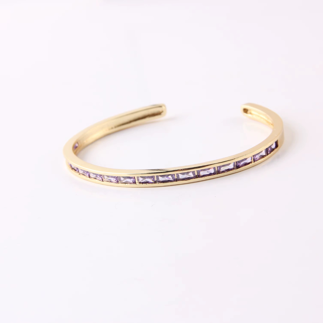 Luxury Square Colourful Zircon Bracelet