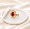 Azma Red Polki Ring