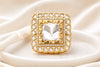 Zika Square Polki Ring