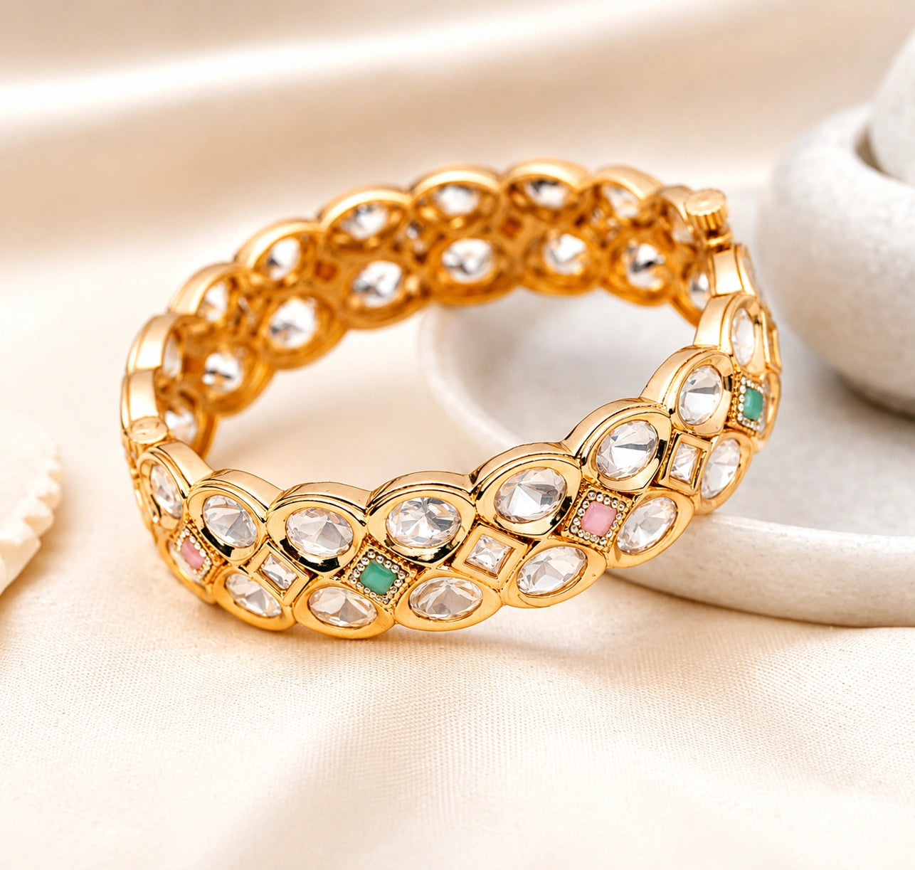 Rang Multicoloured Pastel Bangle- Pair of 2