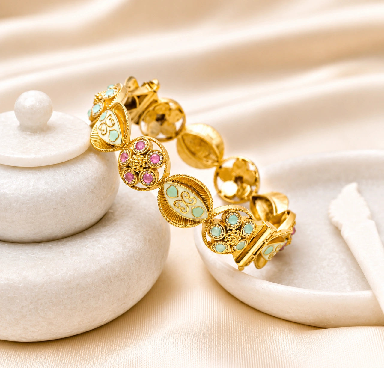 Osheen Meenakari Bangle- Pair of 2