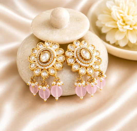 Pastel Polki Earring