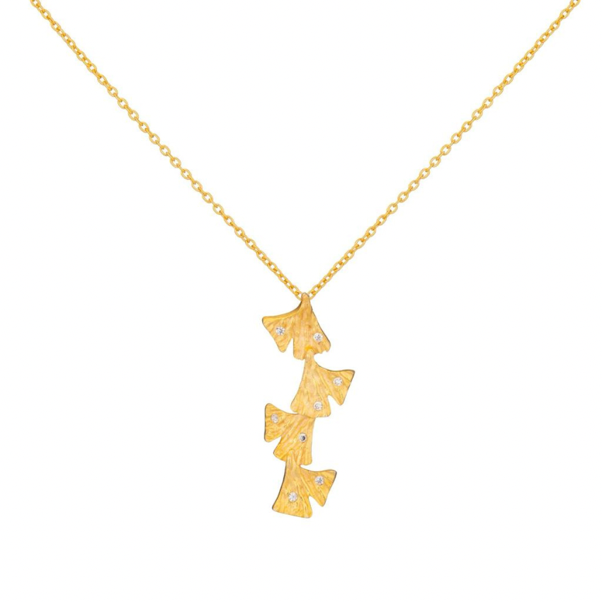 Ginkgo Pendant Neck chain
