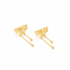 Ginkgo Leaf Stud Earring