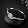 Trendy American Diamond Pearl Bracelet