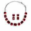 Hydro Red American Diamond Wedding Jewellery Set