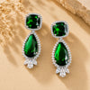 Cubic Zirconia | American Diamond Doublet Stone Dangling Earrings