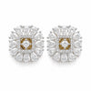 American Diamond Square Shape Stud Earrings