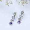 American Diamond Necklace Set with Drop Stones – Bridal & Party Wear Jewellery