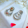 Regal Oxidized Chandbali Earrings