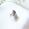 Oxidized Elephant Design Ring
