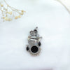 Lord Krishna Flute Design Oxidized Silver Adjustable Ring