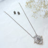 Oxidized Silver Ganesha Temple Necklace