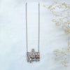 Tribal Oxidized Silver Necklace with Temple Motif