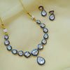 Elegant Mossainite Necklace Set with Earrings