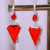 Dazzling Doublet Stone Dangler Earrings