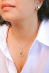 Mossainite Pendant Necklace set