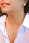 Mossainite Pendant Necklace set