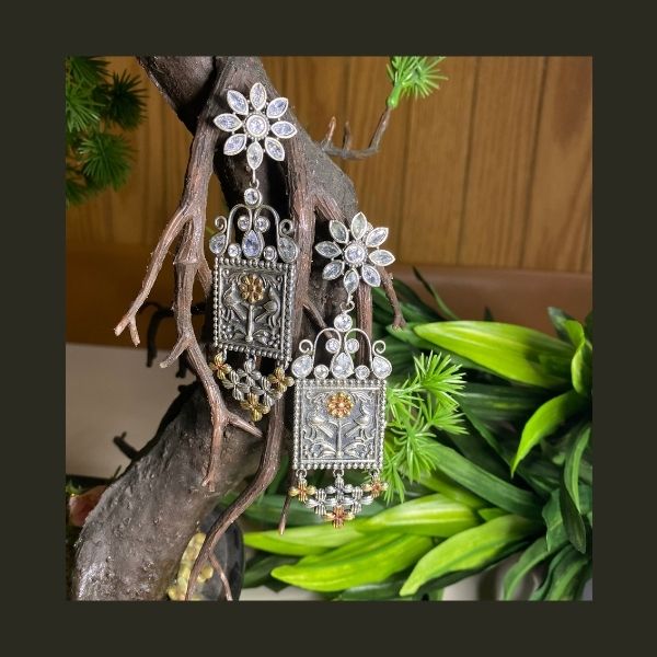 Silver Look Alike Earrings