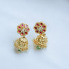 Antique Floral Necklace Set with Jhumka Earrings | Traditional Jewelry - Putstyle