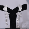 Art Deco Tiered Fan Earrings - Putstyle